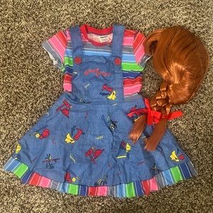 Like New! Toddler Girl Chucky Good Guys Costume! Size 4T